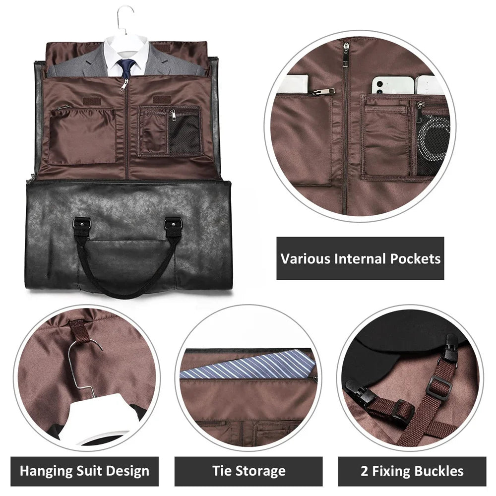 Men’s 2-in-1 Garment Duffel Bag – Carry-On Travel Suit Bag