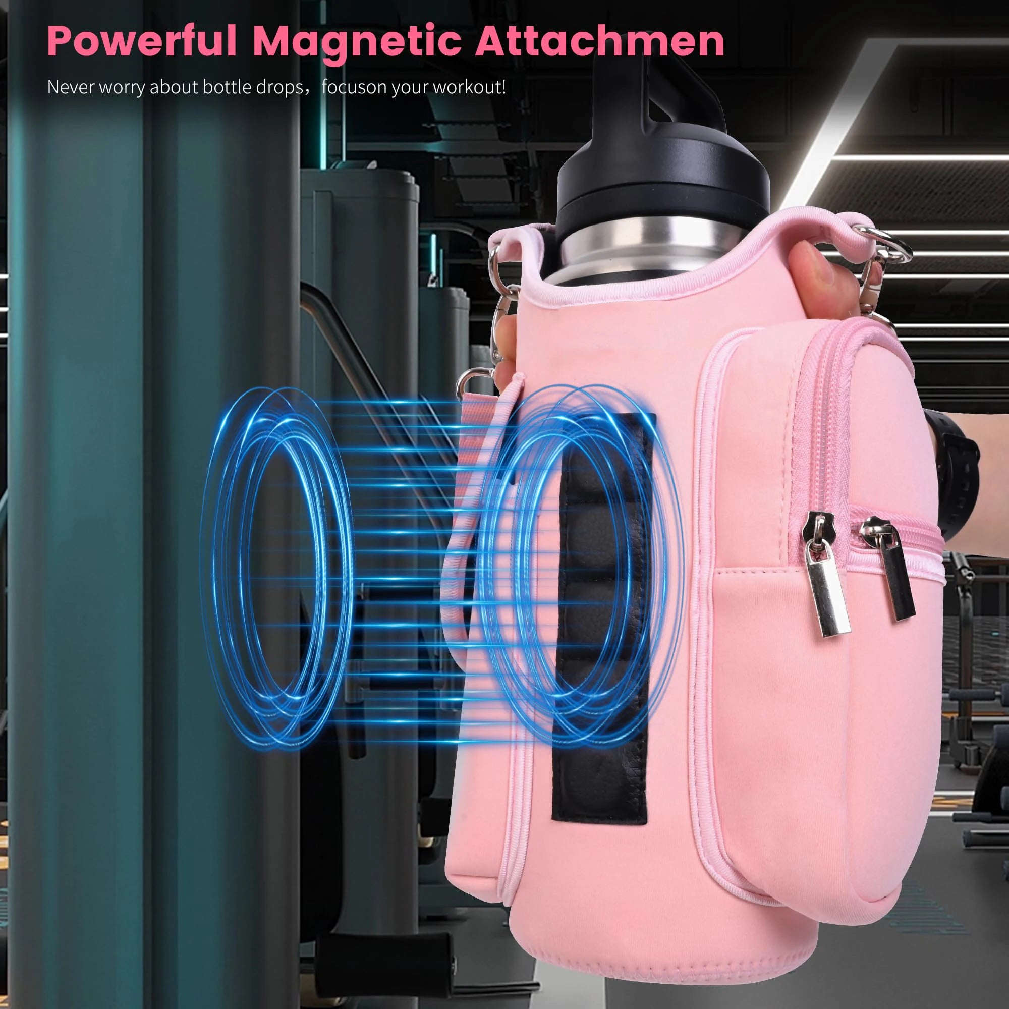Magnetic Gym Water Bottle Holder