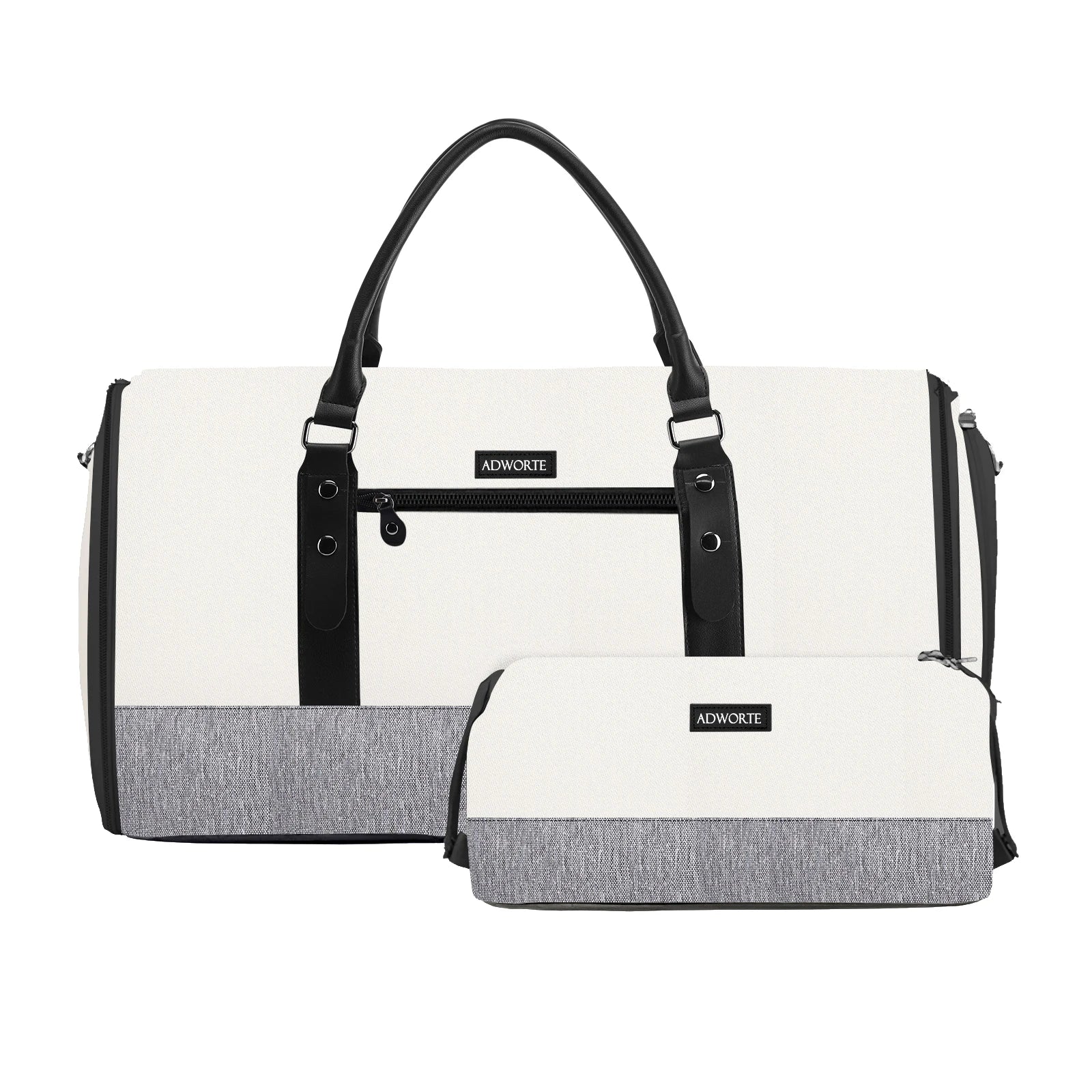 2-in-1 Garment Duffle Bag with Shoe Compartment & Toiletry Kit